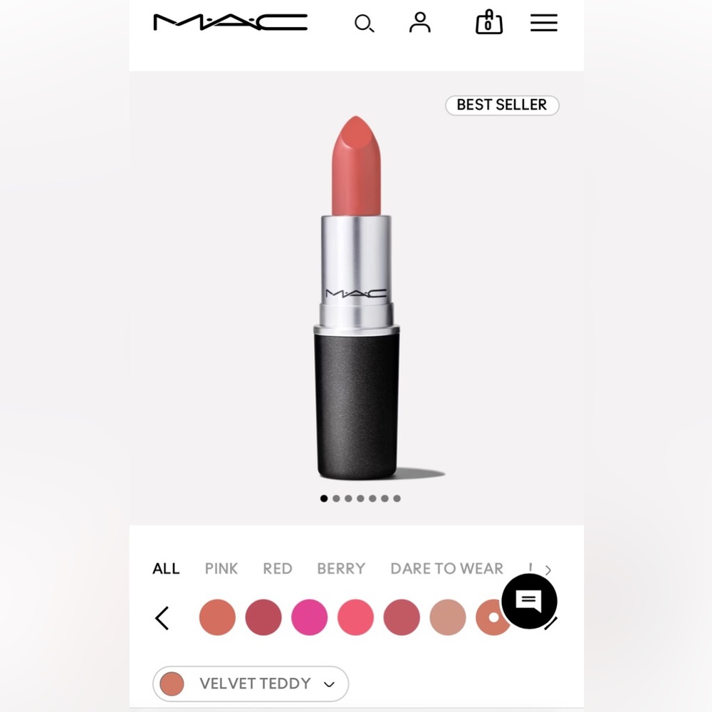 M·A·C Lipstick – 617 Velvet Teddy Matte Lipstick 💄 BEST SELLER
